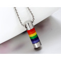 Rainbow Color Om Gay 316L Stainless Steel Pendant Jewelry